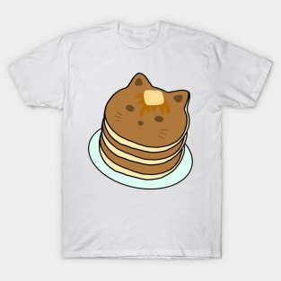 Cat Pancake Kawaii Cute Anime Neko Food Manga Art Logo T-Shirt